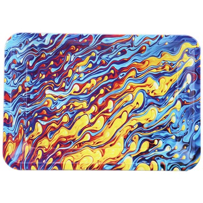 METAL TOBACCO TRAY LARGE - MULTI COLOR